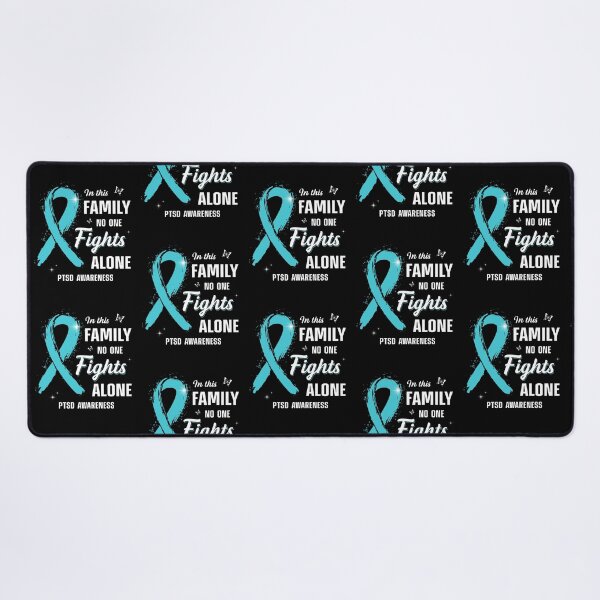 Item preview, Best Support PTSD Awareness No One Fights Alone Ribbon Memorial designed and sold by adsmod.