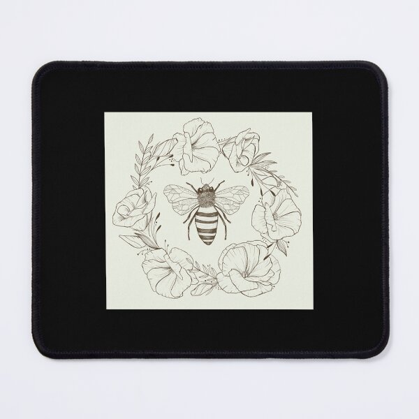 Item preview, Honey Bee in a Lisianthus Wreath designed and sold by RobertW2220666.