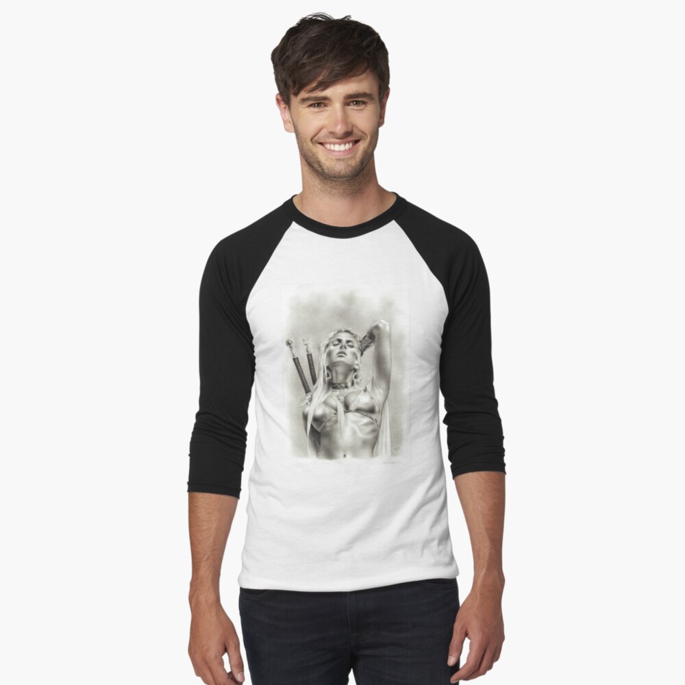 Vista previa del artículo con la obra «Camiseta ¾ estilo béisbol», diseñado y vendido por jairovalverde.