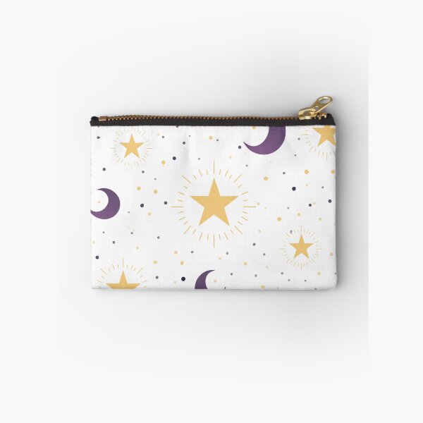 Item preview, Star and Moon pattern on a white background designed and sold by starrysheny.
