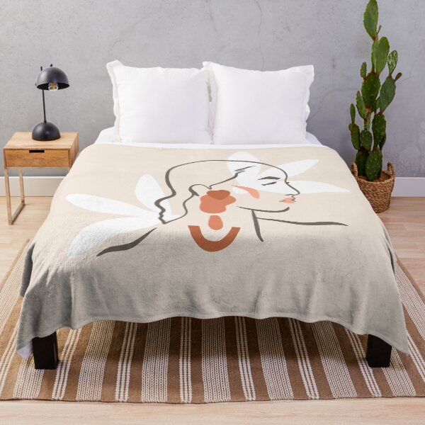 Item preview, beautiful modern female portrait in simple trendy style designed and sold by Anastasy-Helter.