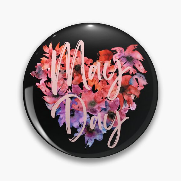 Item preview, Dark May Day Flower Heart - National Holiday Design  designed and sold by CreativNode.