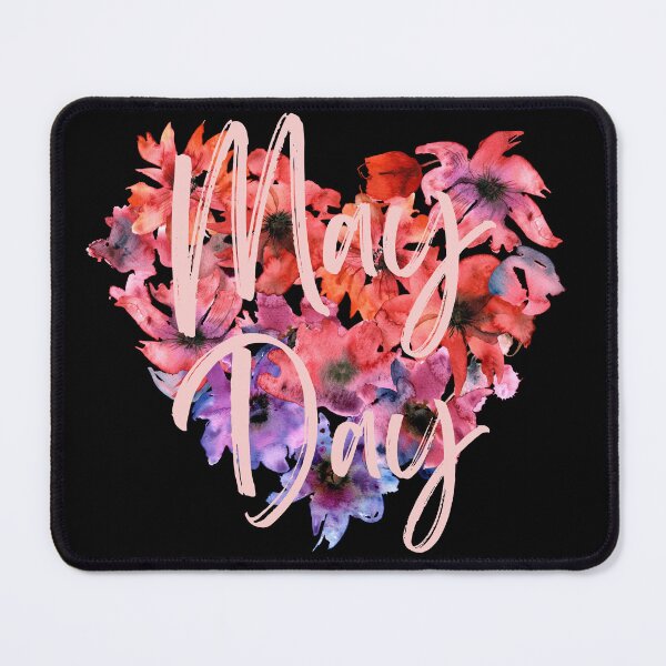 Item preview, Dark May Day Flower Heart - National Holiday Design  designed and sold by CreativNode.