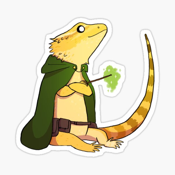 Tags. reptile, bearded dragon, lizard, wizard, wizard lizard, adventurer, e...