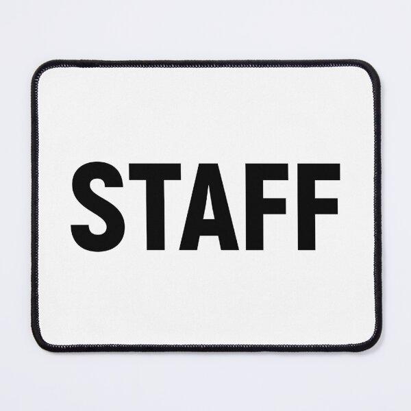 Item preview, Staff (Black Text) designed and sold by STUDIO-72.
