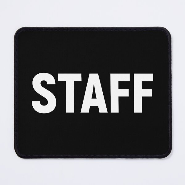 Item preview, Staff (White Text) designed and sold by STUDIO-72.