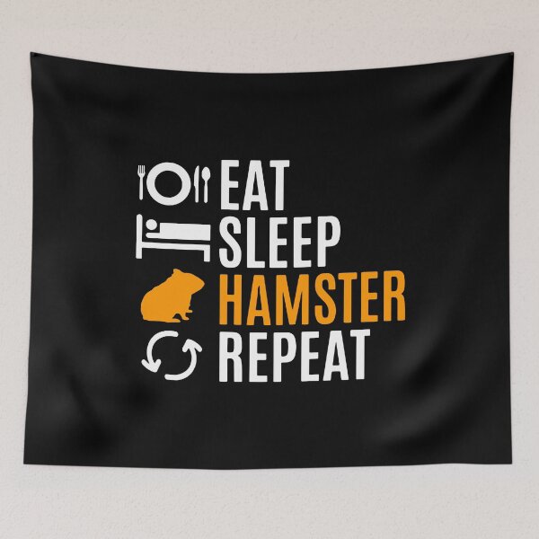 Item preview, Eat Sleep Hamster Repeat designed and sold by FerrenSmall.