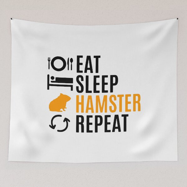 Item preview, Eat Sleep Hamster Repeat designed and sold by FerrenSmall.