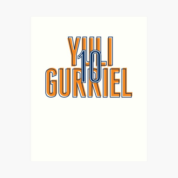 Astros #10 Yuli Gurriel #10 World Series Space City Printed Baseball Jersey