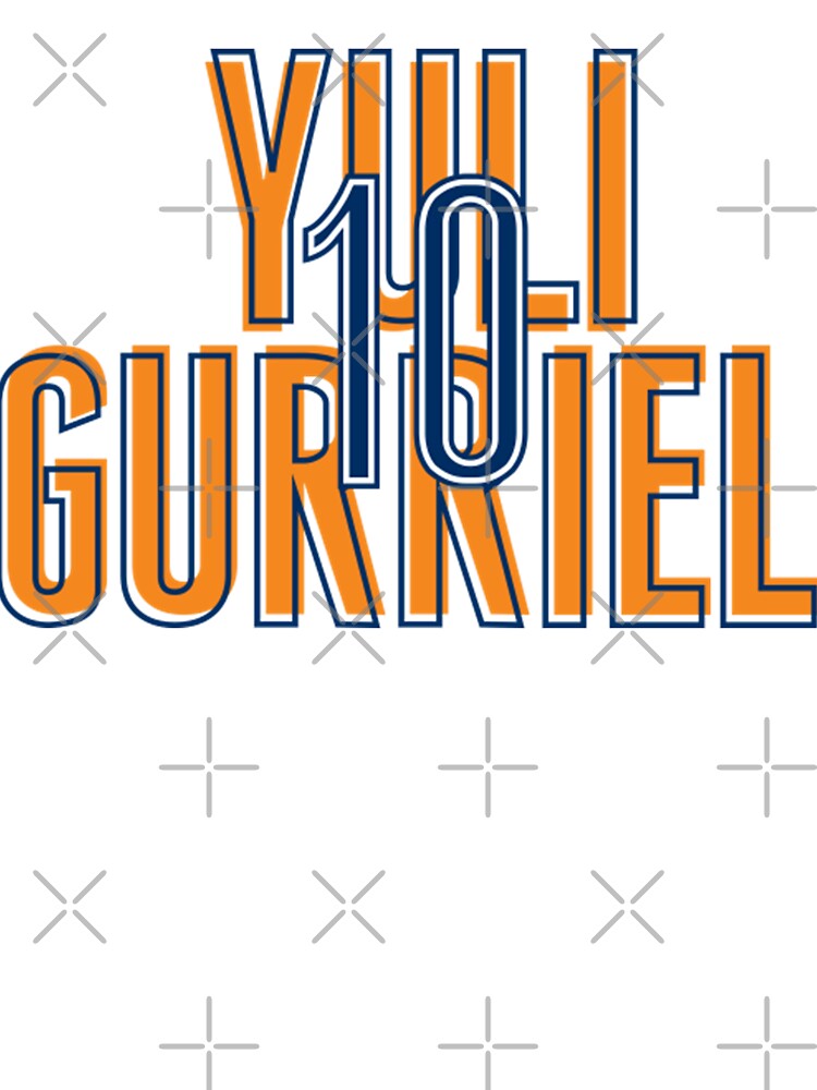 Yuli Gurriel La Pina 3t Shirt Gold and White Glitter