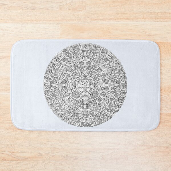 Item preview, Piedra del Sol - White Granite Aztec Calendar Sun Stone designed and sold by Aztectees.