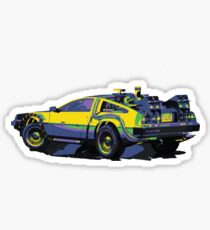 Back to the future Delorean Car | Cult Movie Sticker