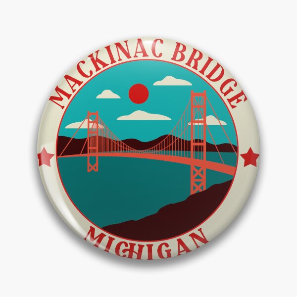 Item preview, Mackinac Bridge - Lake Michigan vintage designed and sold by Nature-mark.