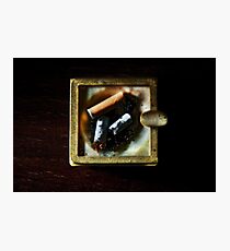 Ashtray with cigarettes stubs Photographic Print