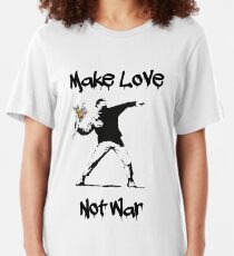 Make Love, Not War Slim Fit T-Shirt
