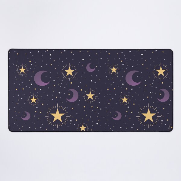 Item preview, Star and Moon pattern on a Dark background designed and sold by starrysheny.