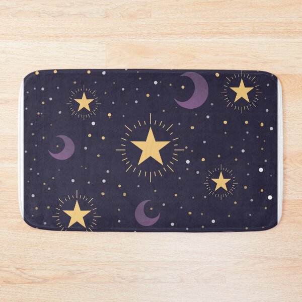 Item preview, Star and Moon pattern on a Dark background designed and sold by starrysheny.