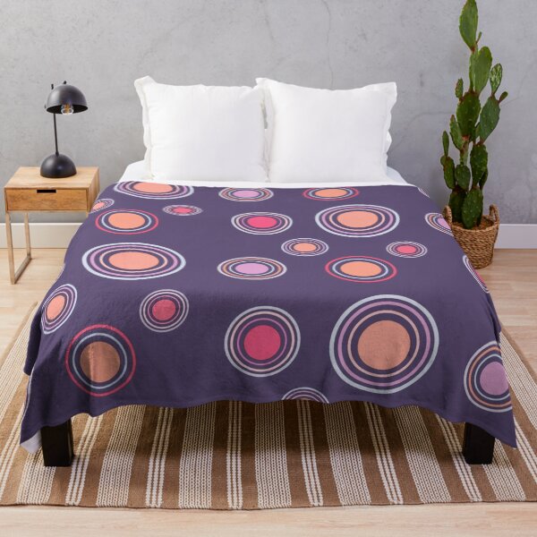 Item preview, Geometric Circles Pattern In Modern Purple, Pantone's Very Peri designed and sold by Pretty-Bird.