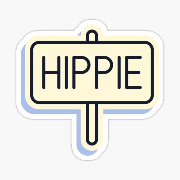 Hippie design Sticker