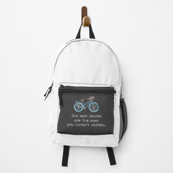 Item preview, The best routes are the ones you haven't ridden -cycling quote. blue bike designed and sold by SummerSoulCo.