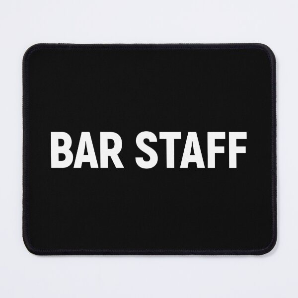 Item preview, Bar Staff (White Text) designed and sold by STUDIO-72.