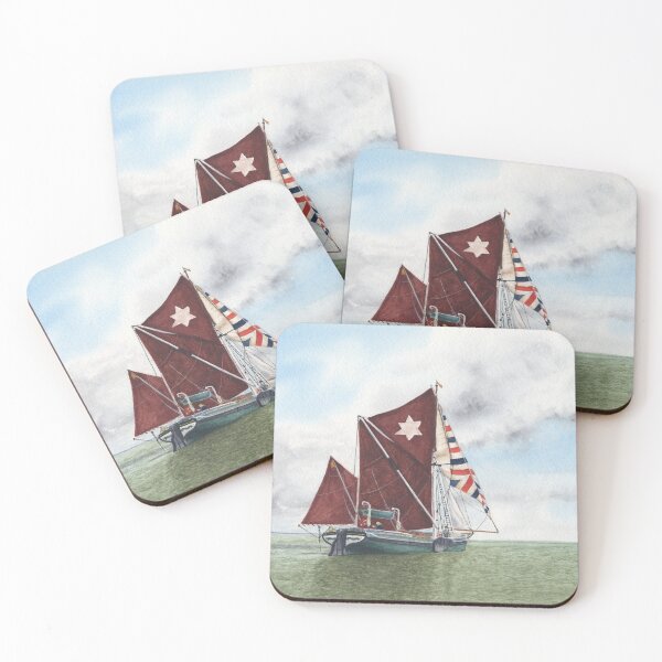 Item preview, Watercolour Sailing Barge designed and sold by HeartwoodStudio.