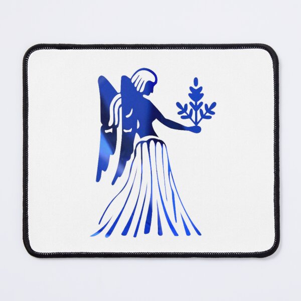 Item preview, Virgo Zodiac Symbol Silhouette Design With September Birthstone Sapphire Background  designed and sold by TacoRose.