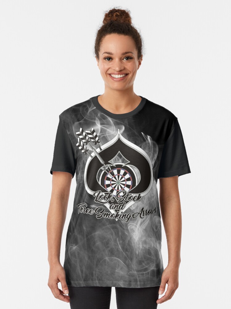 Alternate view of Lock, Stock and Three Smoking Arrows Darts Shirt Graphic T-Shirt