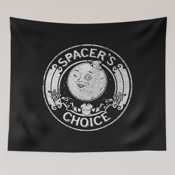 Item preview, Spacerampamp39s Choice Distressed White Logo  The Outer Worlds Logo  252 designed and sold by MuftyFarmer82.