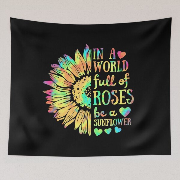 Item preview, Tie Dye Sunflower Quote designed and sold by HolyWater SHOP.