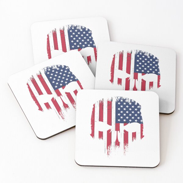 Item preview, American Flag Souvenir Gift USA Country Skull Pride designed and sold by DadJokeDescript.