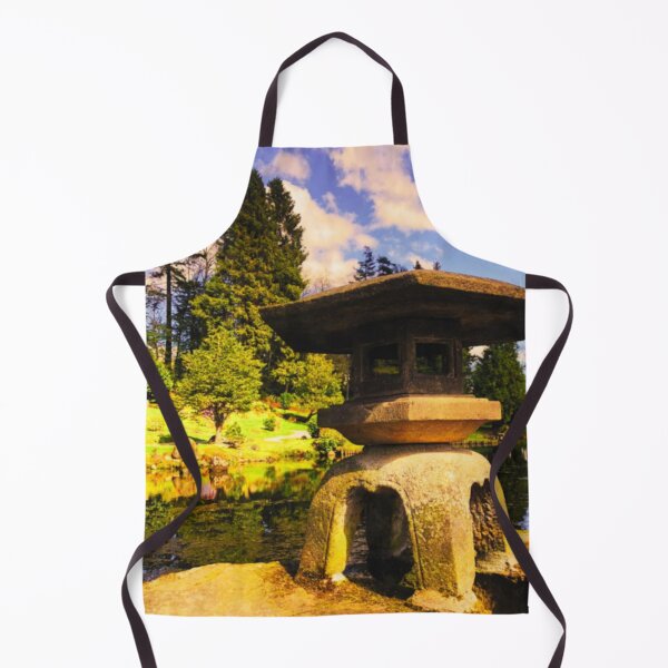 Item preview, Japanese Stone Lantern at Lake - Beautiful - WildSwimming designed and sold by WildSwimming.