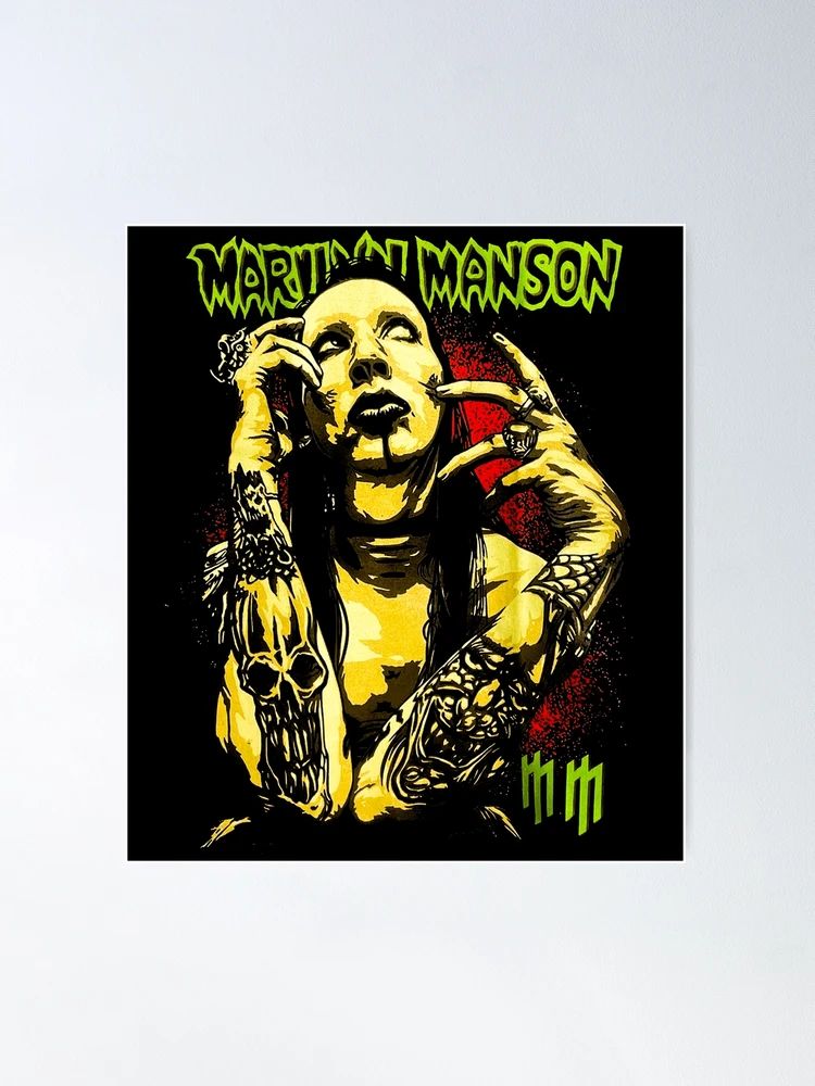 Marilyn Manson タペストリー　ポスター　90s Marilyn Manson Rock Musician Wall Hanging Fabric Tapestry