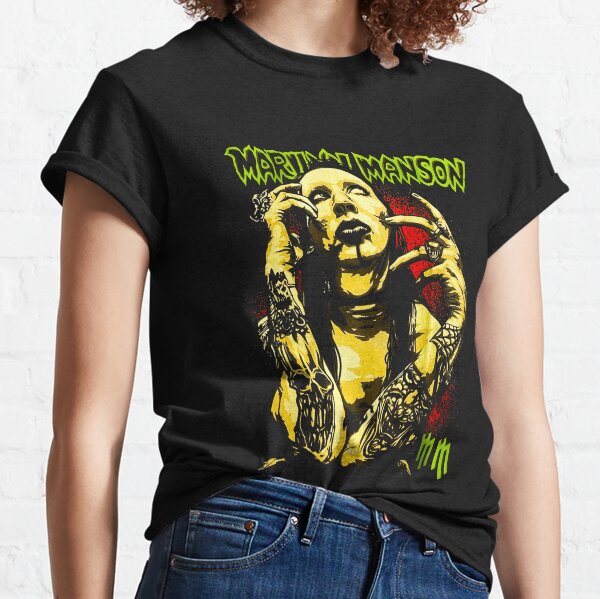 Marilyn manson 2024 t shirt redbubble