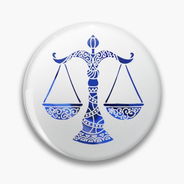 Item preview, Libra Zodiac Symbol Silhouette Design With September Birthstone Sapphire Background  designed and sold by TacoRose.