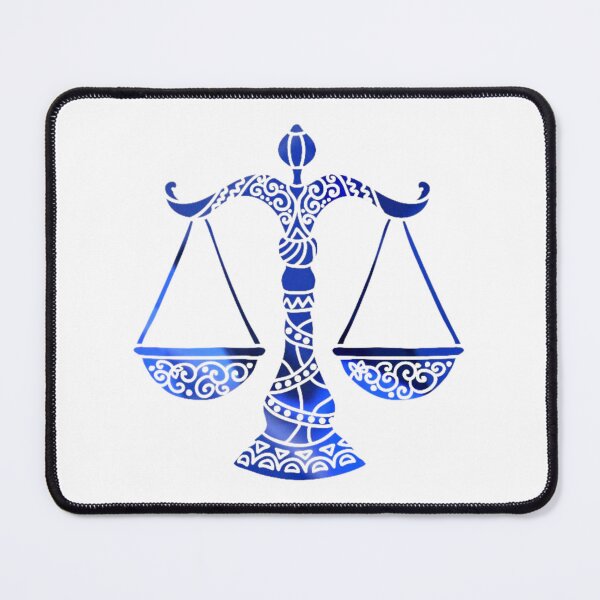Item preview, Libra Zodiac Symbol Silhouette Design With September Birthstone Sapphire Background  designed and sold by TacoRose.