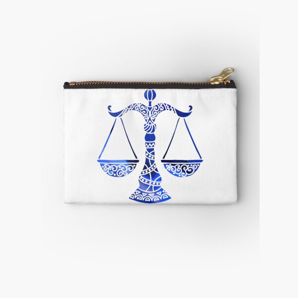 Item preview, Libra Zodiac Symbol Silhouette Design With September Birthstone Sapphire Background  designed and sold by TacoRose.