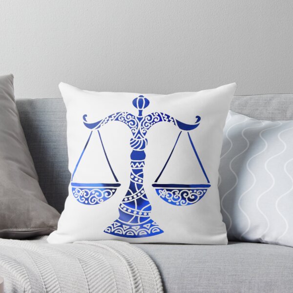 Item preview, Libra Zodiac Symbol Silhouette Design With September Birthstone Sapphire Background  designed and sold by TacoRose.