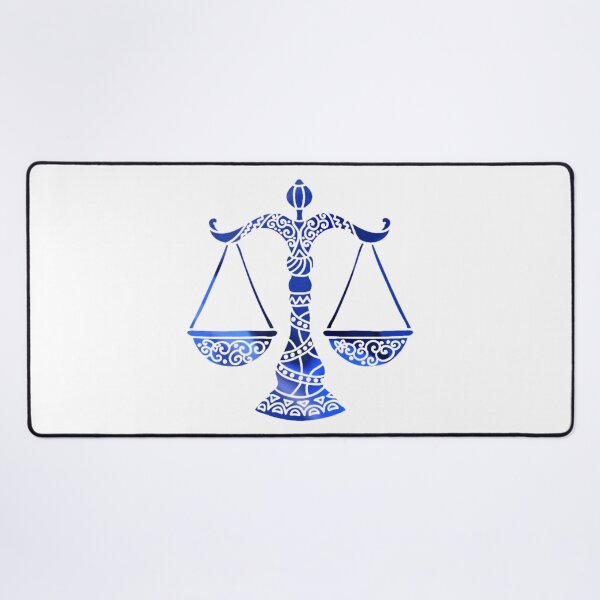 Item preview, Libra Zodiac Symbol Silhouette Design With September Birthstone Sapphire Background  designed and sold by TacoRose.