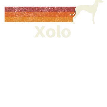 Imagen de la obra Xoloitzcuintli Xolo Dog Vintage Retro Pet Lover de rafaeltto