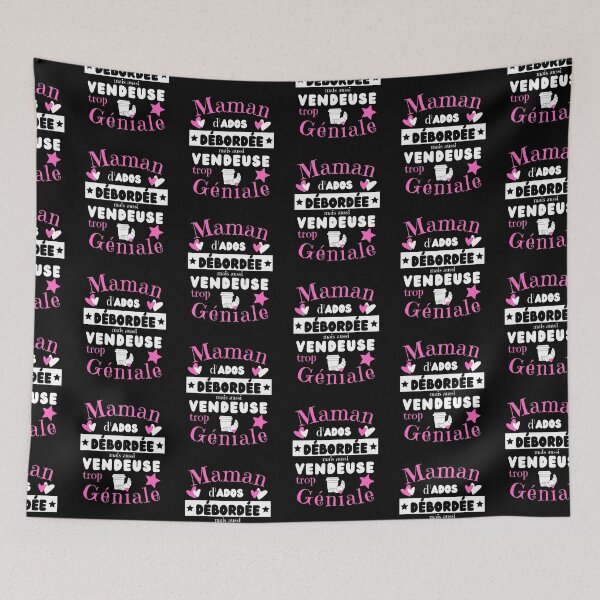 Item preview, Mom overwhelmed coffee croissant saleswoman birthday gift designed and sold by RomualdGR.