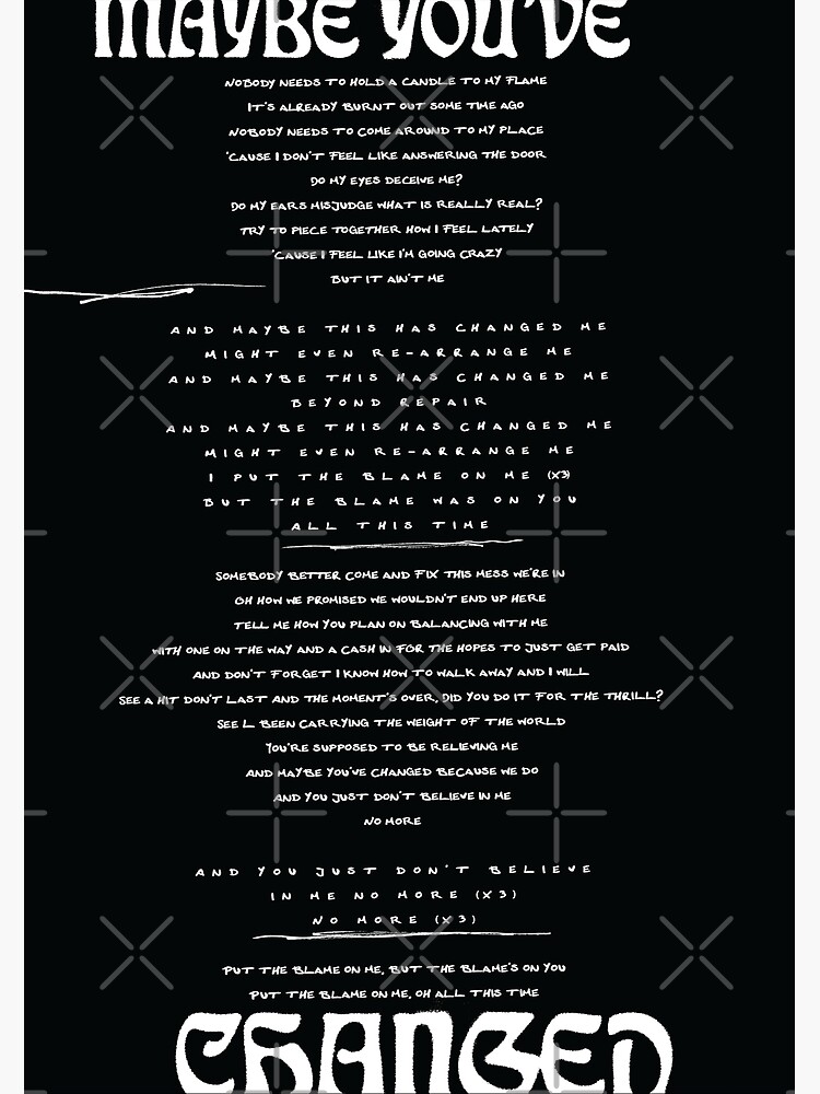 blame it on society - Tash sultana lyrics BEST SELLER Poster for Sale by  frikisso