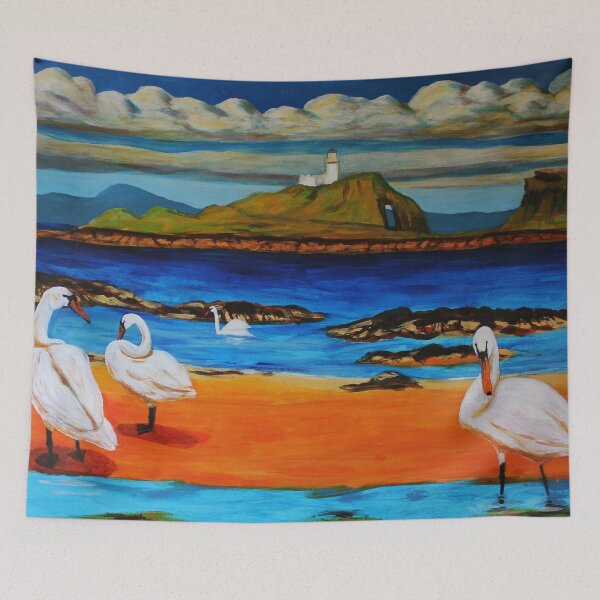 Item preview, 5 swans, Fidra designed and sold by David Hutchison.