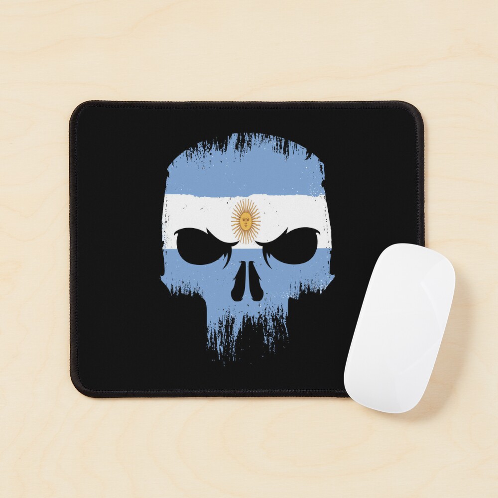 Argentina Flag Souvenir Gift Country Skull Argentinian Heritage Poster for  Sale by DadJokeDescript