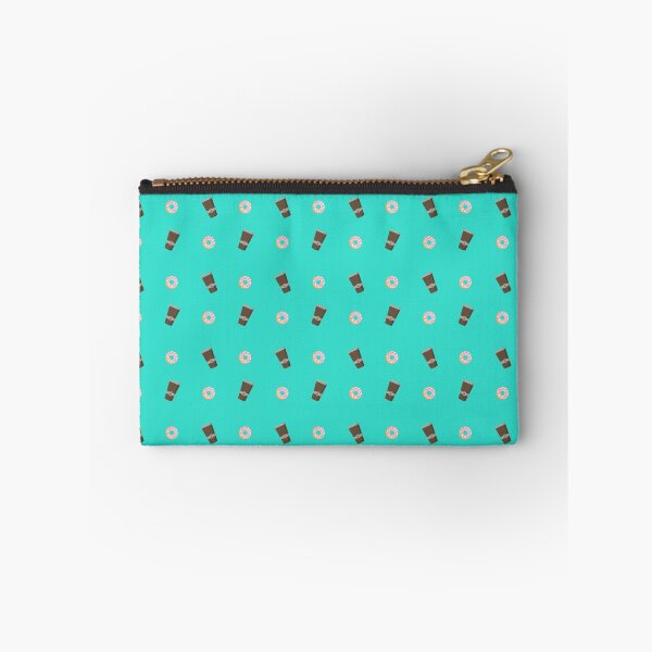 Item preview, Cute Donut and Coffee Pattern Turquoise designed and sold by Halcja.
