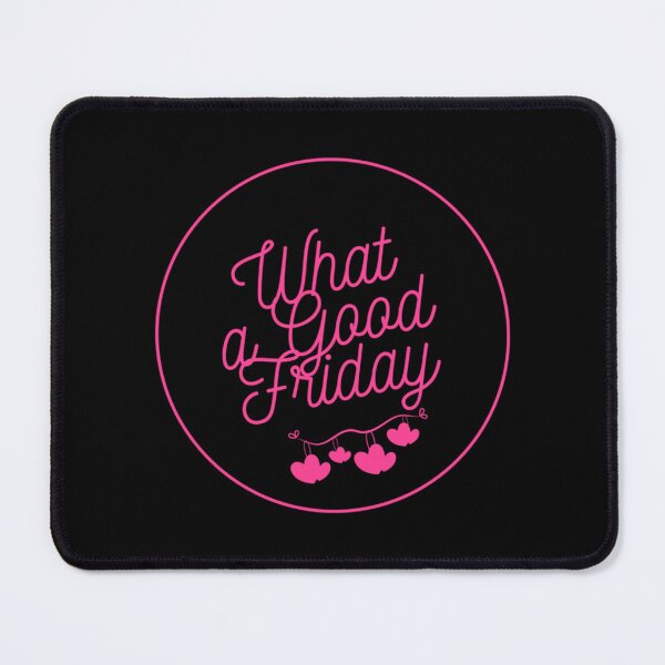 Item preview, What A Good Friday Pink Text _amp_ Flower 2022 Trending Easter Palm Sunday   designed and sold by FinoStore.