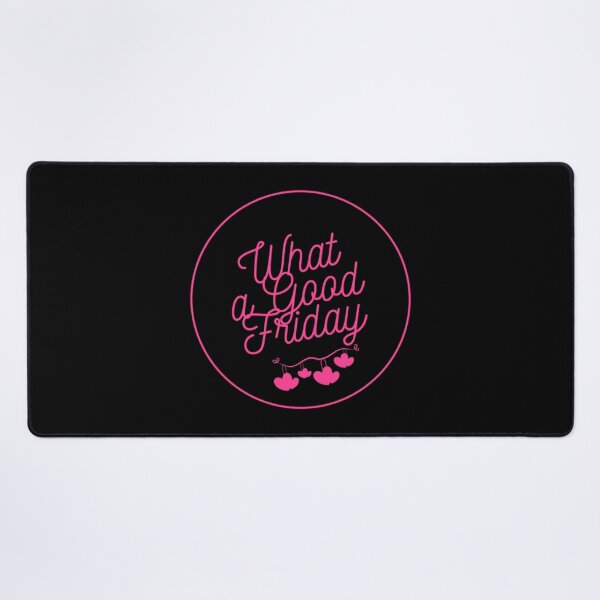 Item preview, What A Good Friday Pink Text _amp_ Flower 2022 Trending Easter Palm Sunday   designed and sold by FinoStore.