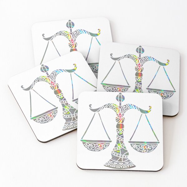 Item preview, Libra Zodiac Symbol Silhouette Design With October Birthstone Opal Background  designed and sold by TacoRose.