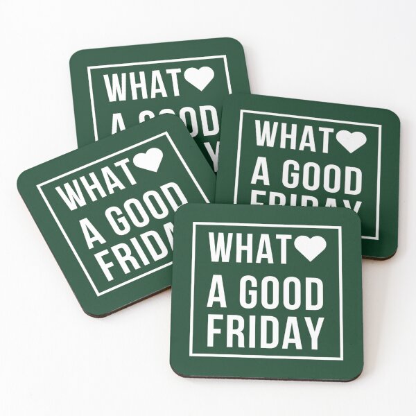 Item preview, What A Good Friday Text Box Heart 2022 Trending Easter Palm Sunday   designed and sold by FinoStore.