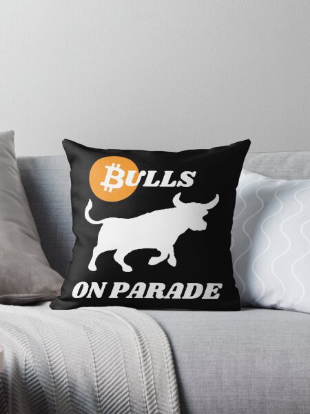 bulls on parade - bitcoin trading - crypto bitcoin - crypto art - black pil...